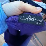 Liza Byrd Purple Peyton Pearl Trim Poncho Sweater Size undefined Photo 2