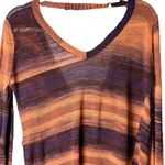 BCBGMAXAZRIA Reva Sweater NNI1H807 Ombré Purple Orange Size Small Viscose Linen Photo 4