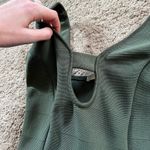 Olive Tree  Olive Green Cutout Bandage Midi Dress Photo 2