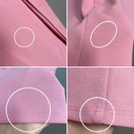 Lulus  Maxi Dress Thigh High Slit Pink Crepe Size Medium Square Neckline Cocktail Photo 8