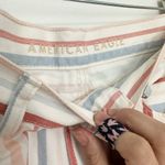 American Eagle Women's Multi Color Striped Mom Jean pastel colors size 6 Photo 1