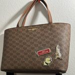 Karl Lagerfeld New brown & Red Monogram KL crossbody/ Purse $198 Photo 0