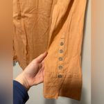 Free People  Sheer Luck Button Down Lightweight Shirt in Wood Chimes Size XS Photo 5