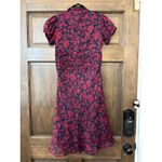 Delia's Y2K Magenta Blue Floral Midi Dress Size XS Photo 1