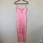 House Of CB HOUSE OF‎ CB 'Costanza' Bright Peach Maxi Dress NWOT Photo 4