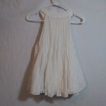 Free People  White Sleeveless Flowy Halter Neck Top Neutral Boho Size XS Photo 5