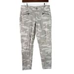 Democracy Ab Solution Gray Camo Print Skinny Ankle Pants Zipper Pockets Womens Photo 6