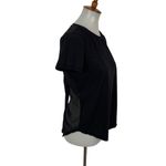 Zyia  Medium Black Activewear Top Short Sleeve Gym Fitness Athleisure Photo 1