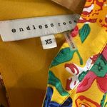 Endless Rose  Multicolor Floral Long Sleeve Tie Back Ruffle Romper Photo 5