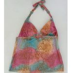 Raisin's  Snake Snakeskin Print Bikini Tankini Top Swimwear Bathing Suit Size S ✨ Photo 1