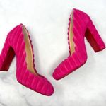 Christian Louboutin Cadrilla 100 Cake Terry Fabric Square Toe Pump Heels Pink 36 Photo 2