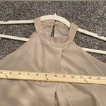 Willow & Clay Golden Tan Satiny Halter Top Going Out Top Photo 4