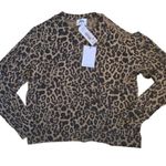 LNA  New with Tags Black and Tan Leopard Cardigan Photo 0
