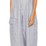 Forever 21 
BELTED PINSTRIPED CARGO
JUMPSUIT Photo 0
