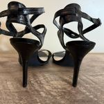 a.n.a  Black Strappy Heels Shoes Women’s Size 7.5 Buckle Open Toe Formal Date Night Photo 3