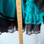 Vintage Western Teal Prairie Skirt & Blouse Set Pitchfork Brand M Green Size M Photo 10