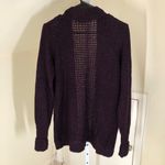 RD Style  NWOT Women's Chunky Knit Burgundy/Purple Open Cardigan Sweater XS Photo 3