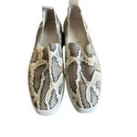 Vince Saxon 2 Slip On Sneakers Flats Snakeskin Python Leather Size 7 Women's Photo 2