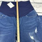 PacBreeze Maternity Jeans 🆕‎ Over Belly Slim Stretchy Pants [Size XXL] NWT Blue Photo 4