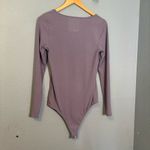 Torrid  Ribbed Square Neck Bodysuit Lavender Purple Long Sleeve‎ Photo 6