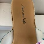 American Eagle  6.5 floral hemp lined slip on flat sandals Photo 2