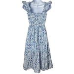 Hill House  Ellie Nap Dress Ruffle Smocked Cottagecore Milk Maid Trad Wife XS Photo 4