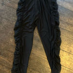 Pretty Little Thing Black Sheer Ruched Mesh Pants  EUC Size 14 Club Wear Photo 0