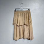 Faithfull the Brand  Peach Tiered Ruffle Midi Skirt Sz S Photo 6