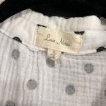 Love Note LOVE NOTES Crop Top Button Front Short Sleeve Polka Dots Women’s Shirt Sz S EUC Photo 1