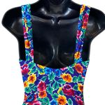 Gottex Sak’s Fifth Avenue Floral Corset Underwire Couture Designer Swimsuit Blue Size 8 Photo 11