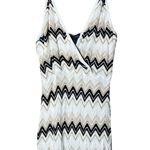 Vintage Scoop Y2K Chevron Print Sleeveless Sweater Dress Size XXL Tan Photo 1