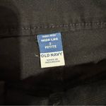 Old Navy  Women Black High Rise Wide Leg Chinos Pants Size 2 Petite Cotton Blend Photo 3