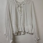 Kimchi Blue White Ruffled Blouse Photo 0