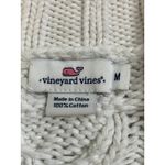 Vineyard Vines Cable Knit Cotton Sweater Women's Size M Crew Neck Long Sleeve Photo 5