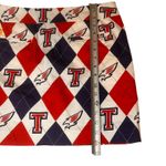 Loudmouth Ladies Argyle Eagle White Red Blue USA T Logo Stretch Size 8 Photo 6