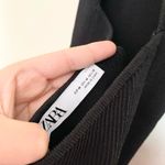 ZARA Black Ribbed Open Back Bodycon Sleeveless Maxi Dress US Medium Photo 2