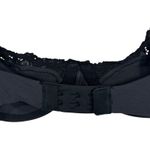 SKIMS  SZ 32C Fits Everybody Lace Unlined Demi Bra Underwire Stretch Black Onyx Photo 4