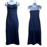 Danielle Bernstein  Blue Milkmaid Adjustable Spaghetti Straps Dress Size Small Photo 1