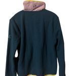 Ivory Ella  Color Block Teal & Lilac Full Zip Size XS Cozy Fleece Jacket Outdoors Photo 3