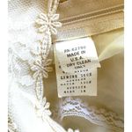 VTG Ivory Lace Dress Women’s Sz 10 Made USA Satin Lined Floral Lace Bridal 80s Photo 6
