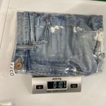 American Eagle  women's light wash curvy hi-rise shortie distressed ripped shorts Photo 8