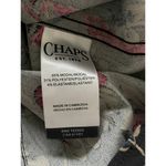 CHAPS Black Floral Western Button Up No Iron Top Blouse Photo 4