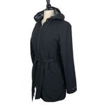 Oakley Women's Black Waist Tie Full Zip Hooded Outdoor Jacket Size Medium Photo 1