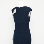 Betsy and Adam  -  Navy Draped Surplice Gown Photo 10