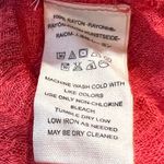 Free People  Top Red Rouge Size S Gauze Long Sleeve Dolman Sleeve V-Neck Boho Photo 8