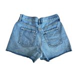 Old Navy Button Fly A Line Higher High Rise Denim Shorts Secret Smooth Pockets Photo 3