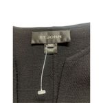 St. John  zip front 109% wool jacket black size 6 Photo 2