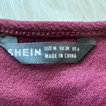 SheIn  Dress Maroon Red Bell Sleeve Tiered Ruffled Mini Photo 1