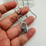 Stainless Steel Goddess Necklace Silver Photo 2