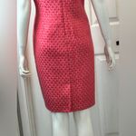 Karl Lagerfeld Karl Laggerfield Paris Tweed Midi Formal Front Pockets Party Pink Dress S 14 F7 Photo 4